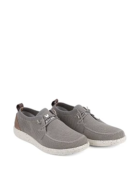 Чоловічі туфлі Walk in Pitas WP150 WALLABI FLY WASHED тканинні бежеві - фото 3 - Miraton