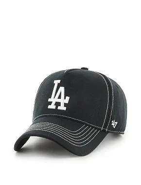 Кепка 47 brand MLB Los Angeles Dodgers тканинна чорна - фото 1 - Miraton