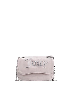 Жіноча сумка крос-боді Juicy Couture тканинна бежева - фото 6 - Miraton