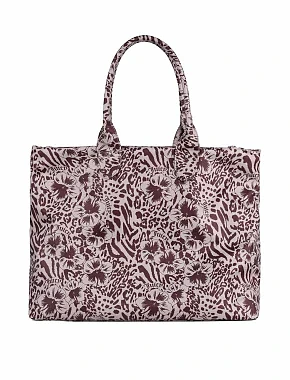 Жіноча сумка 2 в 1 Juicy Couture тканинна бежева - фото 3 - Miraton