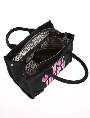 Жіноча сумка тоут Juicy Couture тканинна чорна - фото 3 - Miraton
