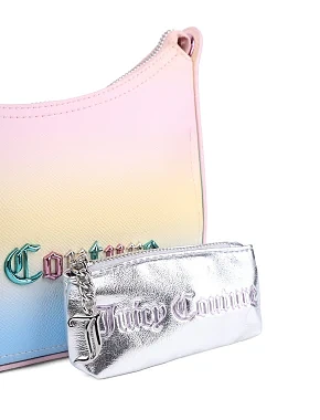Жіноча сумка хобо Juicy Couture з екошкіри різнокольорова - фото 4 - Miraton