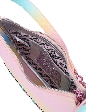 Жіноча сумка хобо Juicy Couture з екошкіри різнокольорова - фото 5 - Miraton
