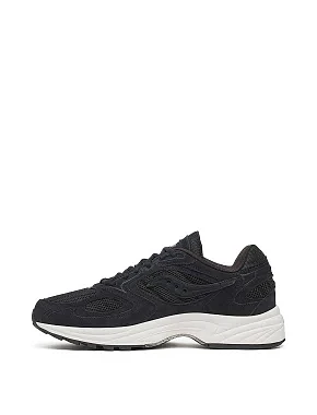 Чоловічі кросівки Saucony Grid Jazz 9 Suede тканинні чорні - фото 2 - Miraton