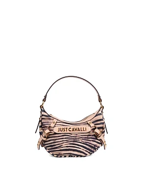 Женская сумка хобо Just Cavalli из экокожи бежевая - фото 1 - Miraton
