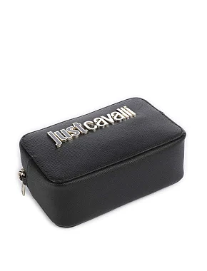 Женская сумка camera bag Just Cavalli из экокожи черная - фото 4 - Miraton