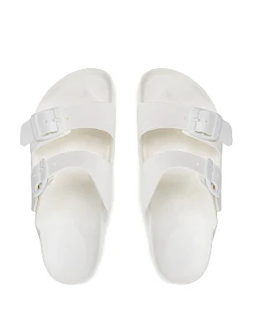 Жіночі шльопанці BIRKENSTOCK Arizona Eva гумові білі - фото 5 - Miraton