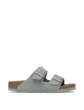 Жіночі шльопанці BIRKENSTOCK Arizona zamsz замшеві сірі - фото 1 - Miraton