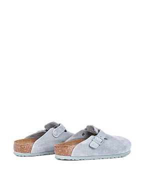 Женские слиперы BIRKENSTOCK Boston замшевые серые - фото 4 - Miraton