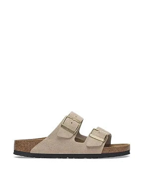 Жіночі шльопанці BIRKENSTOCK Arizona Bs замшеві бежеві - фото 1 - Miraton
