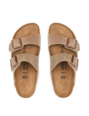Чоловічі шльопанці BIRKENSTOCK Arizona шкіряні бежеві - фото 5 - Miraton