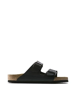 Чоловічі шльопанці BIRKENSTOCK Arizona з екошкіри чорні - фото 1 - Miraton