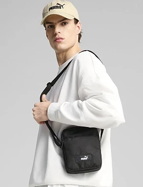 Чоловіча сумка месенджер PUMA чорна - фото 4 - Miraton
