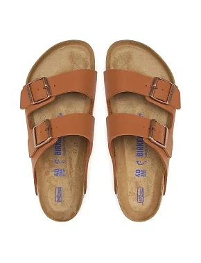 Жіночі шльопанці BIRKENSTOCK Arizona Bs з екошкіри помаранчеві - фото 5 - Miraton