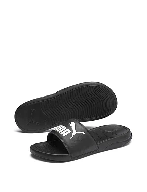 Мужские шлепанцы PUMA Popcat 20 резиновые черные - фото 2 - Miraton