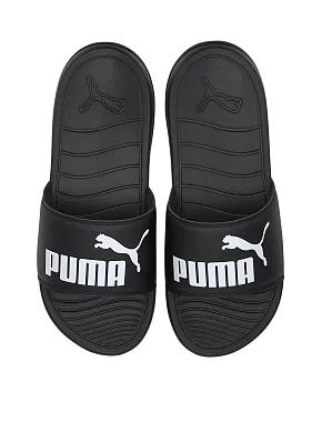 Мужские шлепанцы PUMA Popcat 20 резиновые черные - фото 3 - Miraton