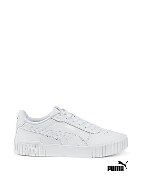Жіночі кеди PUMA Carina 2.0 із штучної шкіри білі - фото 1 - Miraton