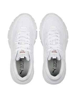 Женские кроссовки PUMA Cassia Via Sneakers Women из искусственной кожи белые - фото 3 - Miraton
