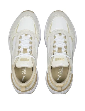 Женские кроссовки PUMA Cassia Mix из искусственной кожи белые - фото 4 - Miraton