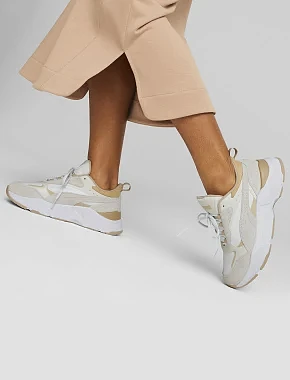 Женские кроссовки PUMA Cassia Mix из искусственной кожи белые - фото 6 - Miraton