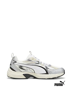 Жіночі кросівки PUMA Milenio Tech Sneakers зі штучної шкіри молочного кольору - фото 1 - Miraton
