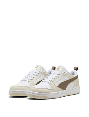 Мужские кеды PUMA Rebound V6 Low Sneakers из искусственной кожи белые - фото 3 - Miraton