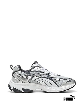 Чоловічі кросівки PUMA Morphic Base зі штучної шкіри срібного кольору - фото 1 - Miraton