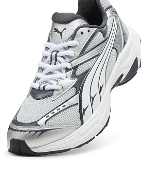 Чоловічі кросівки PUMA Morphic Base зі штучної шкіри срібного кольору - фото 5 - Miraton