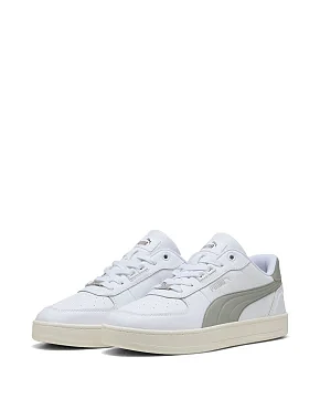 Мужские кеды PUMA Caven 2.0 Lux из искусственной кожи белые - фото 3 - Miraton