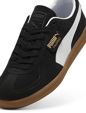 Мужские кеды PUMA Palermo Sneakers замшевые черные - фото 5 - Miraton