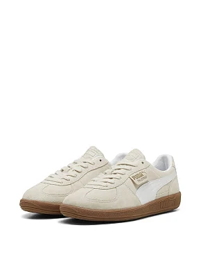 Мужские кеды PUMA Palermo Sneakers замшевые молочного цвета - фото 3 - Miraton