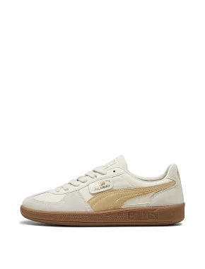 Жіночі кеди PUMA Palermo Lth Sneakers замшеві молочного кольору - фото 2 - Miraton