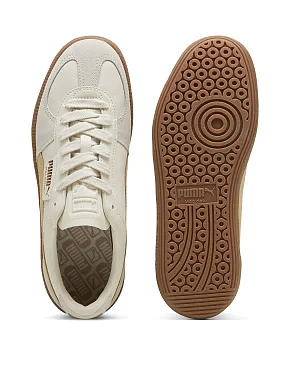 Жіночі кеди PUMA Palermo Lth Sneakers замшеві молочного кольору - фото 4 - Miraton