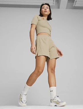 Жіночі кросівки PUMA Morphic Metallic зі штучної шкіри білі - фото 7 - Miraton