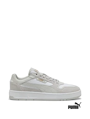 Мужские кеды PUMA Court Classic Suede Sneakers замшевые серые - фото 1 - Miraton