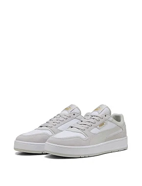Мужские кеды PUMA Court Classic Suede Sneakers замшевые серые - фото 3 - Miraton