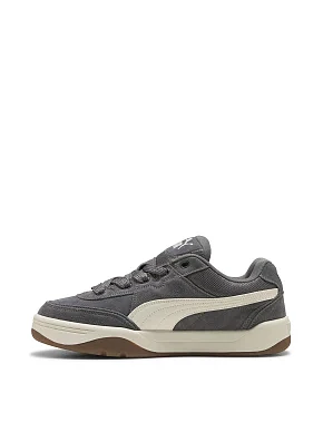 Мужские кеды PUMA Park Lifestyle SK8 Suede Sneakers замшевые серые - фото 2 - Miraton