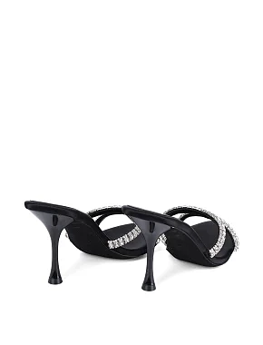 Жіночі сабо JEFFREY CAMPBELL з екошкіри чорні - фото 4 - Miraton