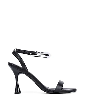 Жіночі босоніжки JEFFREY CAMPBELL з екошкіри чорні - фото 2 - Miraton