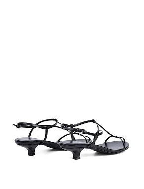 Жіночі босоніжки JEFFREY CAMPBELL з екошкіри чорні - фото 5 - Miraton