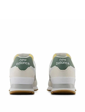 Жіночі кросівки New Balance 574 замшеві білі - фото 5 - Miraton