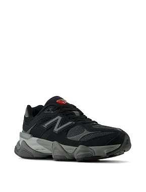 Жіночі кросівки New Balance 9060 замшеві чорні - фото 3 - Miraton