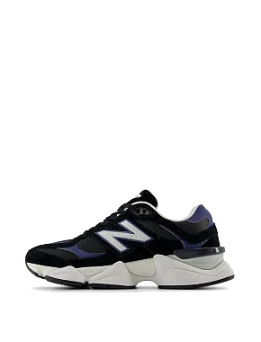 Жіночі кросівки New Balance 9060 замшеві чорні - фото 2 - Miraton