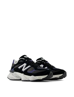 Жіночі кросівки New Balance 9060 замшеві чорні - фото 4 - Miraton