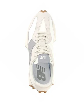 Женские кроссовки New Balance 327 замшевые бежевые - фото 3 - Miraton