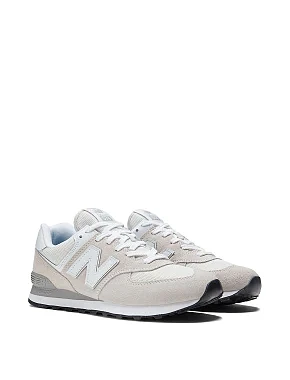 Жіночі кросівки New Balance 574 замшеві сірі - фото 3 - Miraton