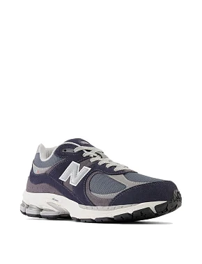 Мужские кроссовки New Balance 2002 замшевые синие - фото 3 - Miraton