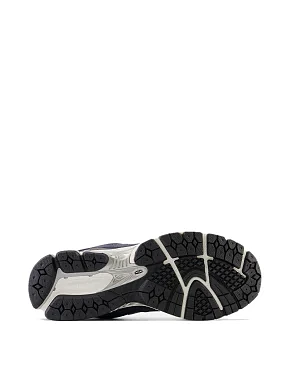 Мужские кроссовки New Balance 2002 замшевые синие - фото 4 - Miraton