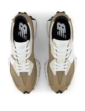 Чоловічі кросівки New Balance 327 шкіряні коричневі - фото 4 - Miraton