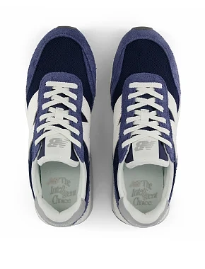 Мужские кроссовки New Balance 370 замшевые синие - фото 4 - Miraton